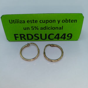 ANILLITO, ARRACADAS PAR ORO 10 K 0.8 GRMS (SEMINUEVO)