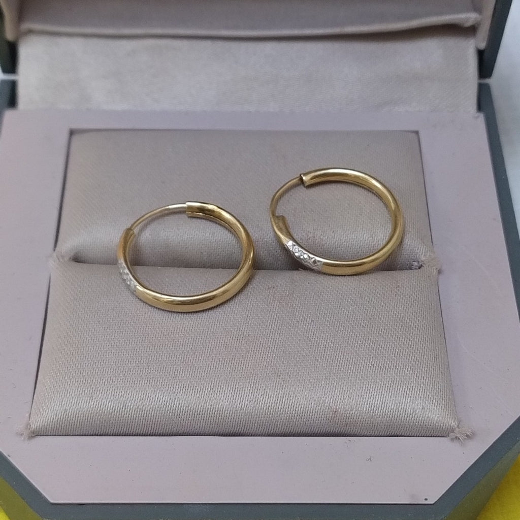 ARRACADAS PAR ORO 14 K 1.4 GRMS (SEMINUEVO)