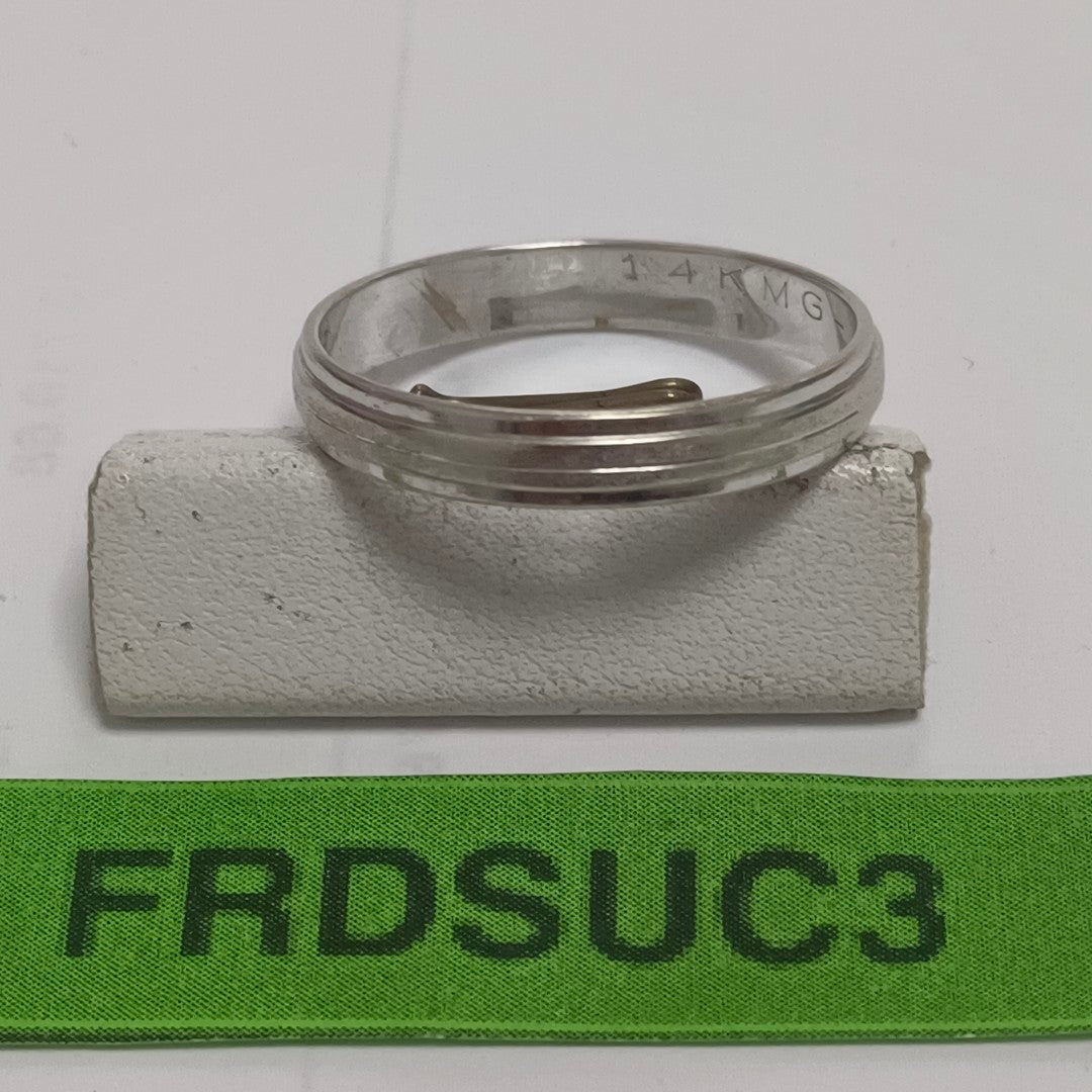 ANILLO ORO, ORO BLANCO 14 K 3.2 GRMS (SEMINUEVO)