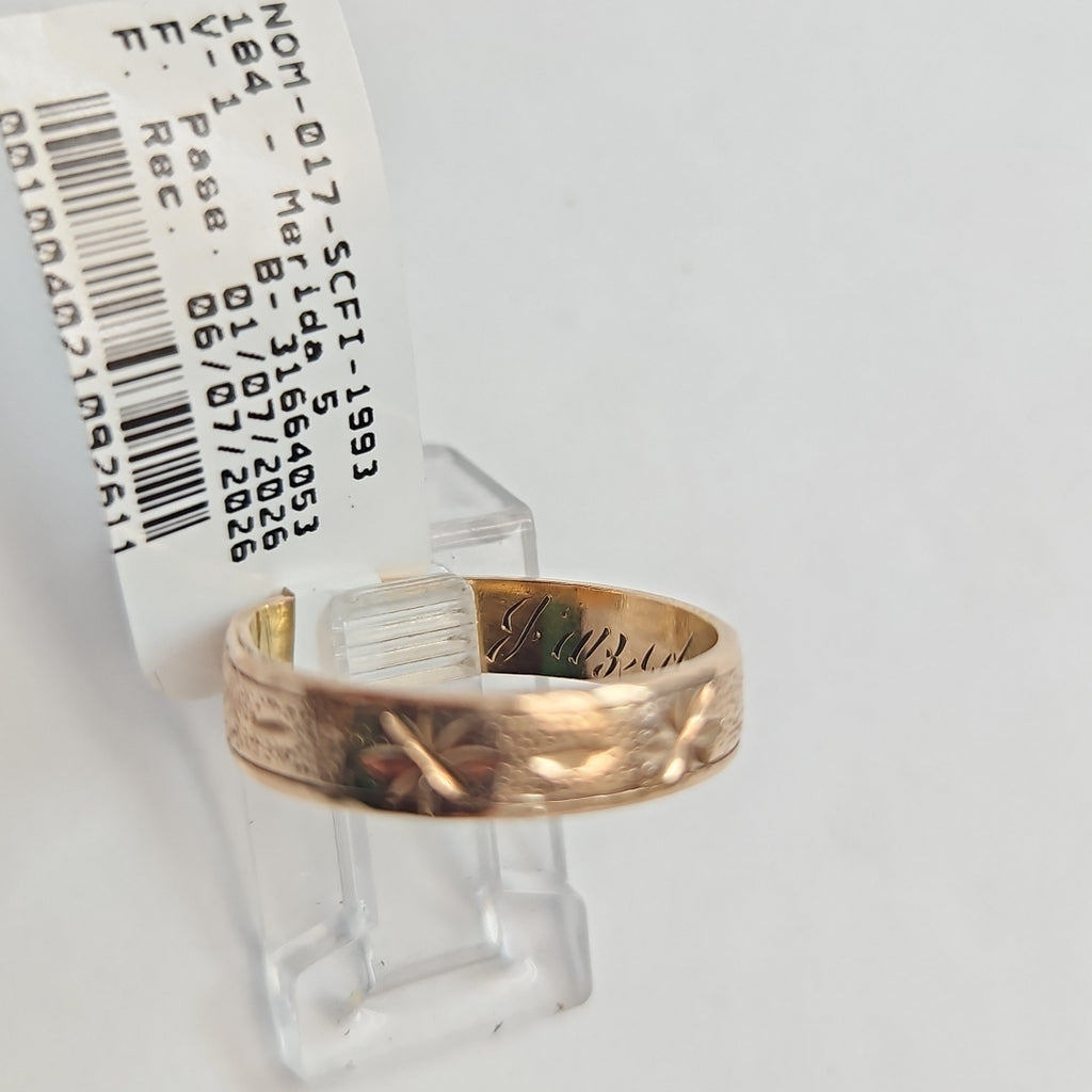 ARGOLLA ORO 8 K 3.5 GRMS (SEMINUEVO)