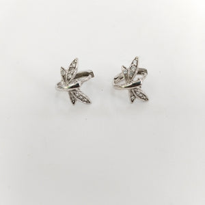 ARETES PAR ORO BLANCO 14 K 2,40 GRMS (SEMINUEVO)