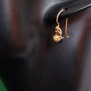 ARETES PAR ORO 8 K 1.2 GRMS (SEMINUEVO)