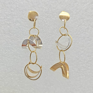 BROQUELES PAR ORO 14 K 6,90 GRMS (SEMINUEVO)