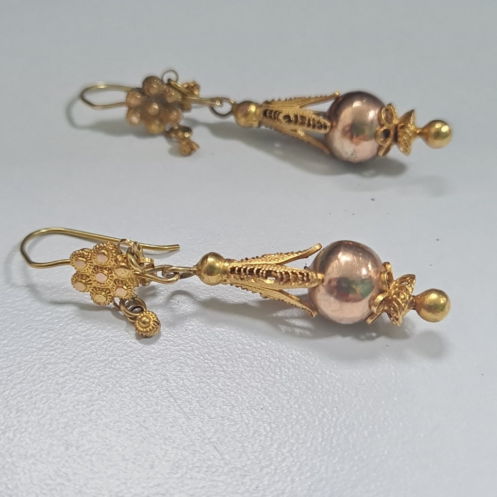 ARETES PAR ORO 8 K 4,70 GRMS (SEMINUEVO)