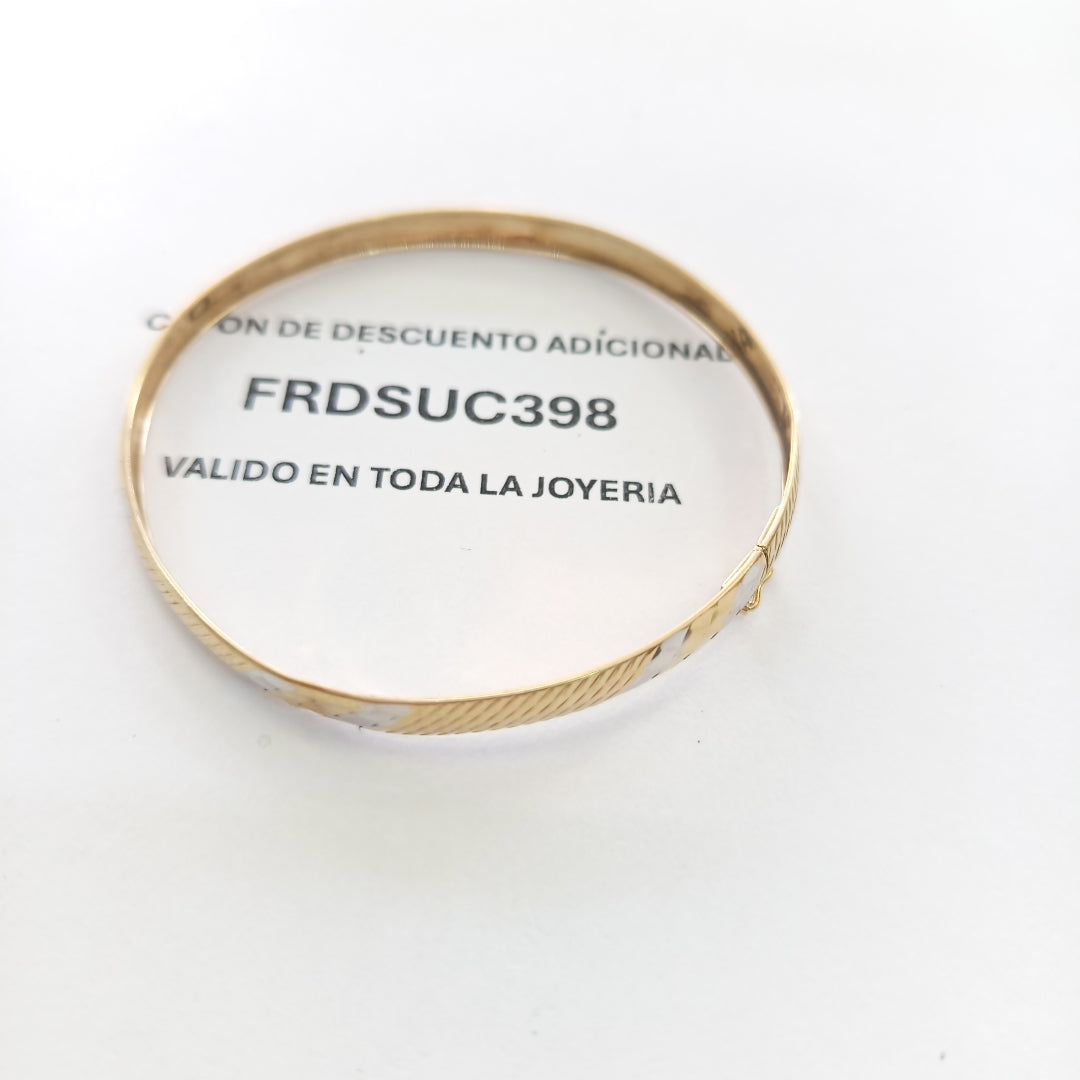 PULSERA RIGIDA ORO 14 K 4.1 GRMS (SEMINUEVO)