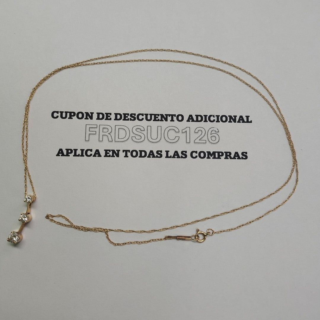 CADENA, DIJE ORO 14 K 2.2 GRMS (SEMINUEVO)
