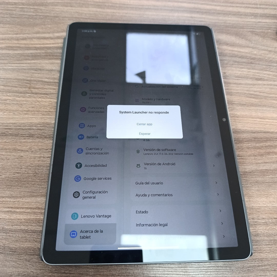 TABLETA LENOVO TB311FU (2025) 128 GB 4 GB RAM (SEMINUEVO)