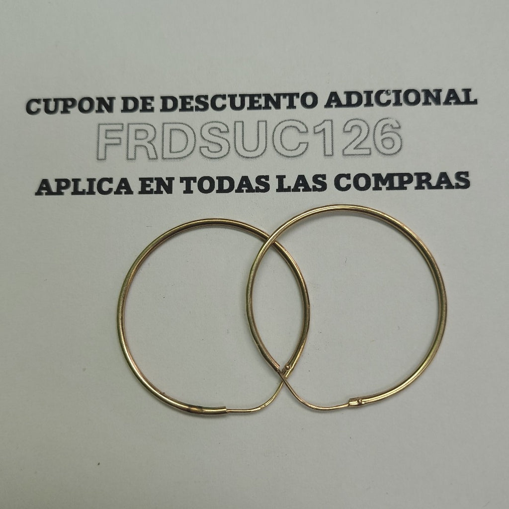 ARRACADAS PAR ORO 10 K 1.6 GRMS (SEMINUEVO)