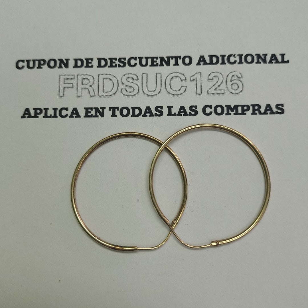 ARRACADAS PAR ORO 10 K 1.6 GRMS (SEMINUEVO)