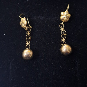ARETES PAR ORO 14 K 2,80 GRMS (SEMINUEVO)