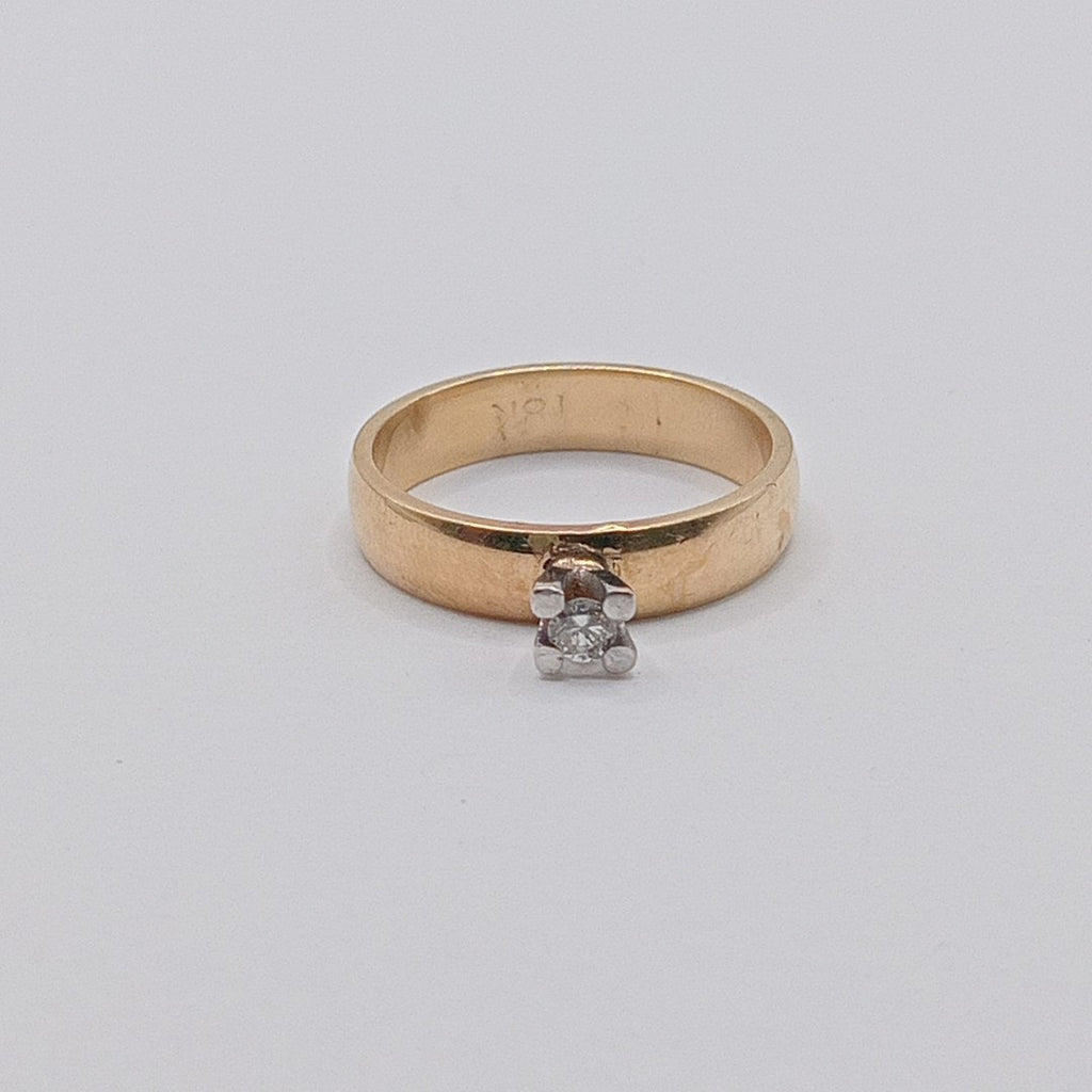 SOLITARIO ORO 14 K 3.8 GRMS (SEMINUEVO)