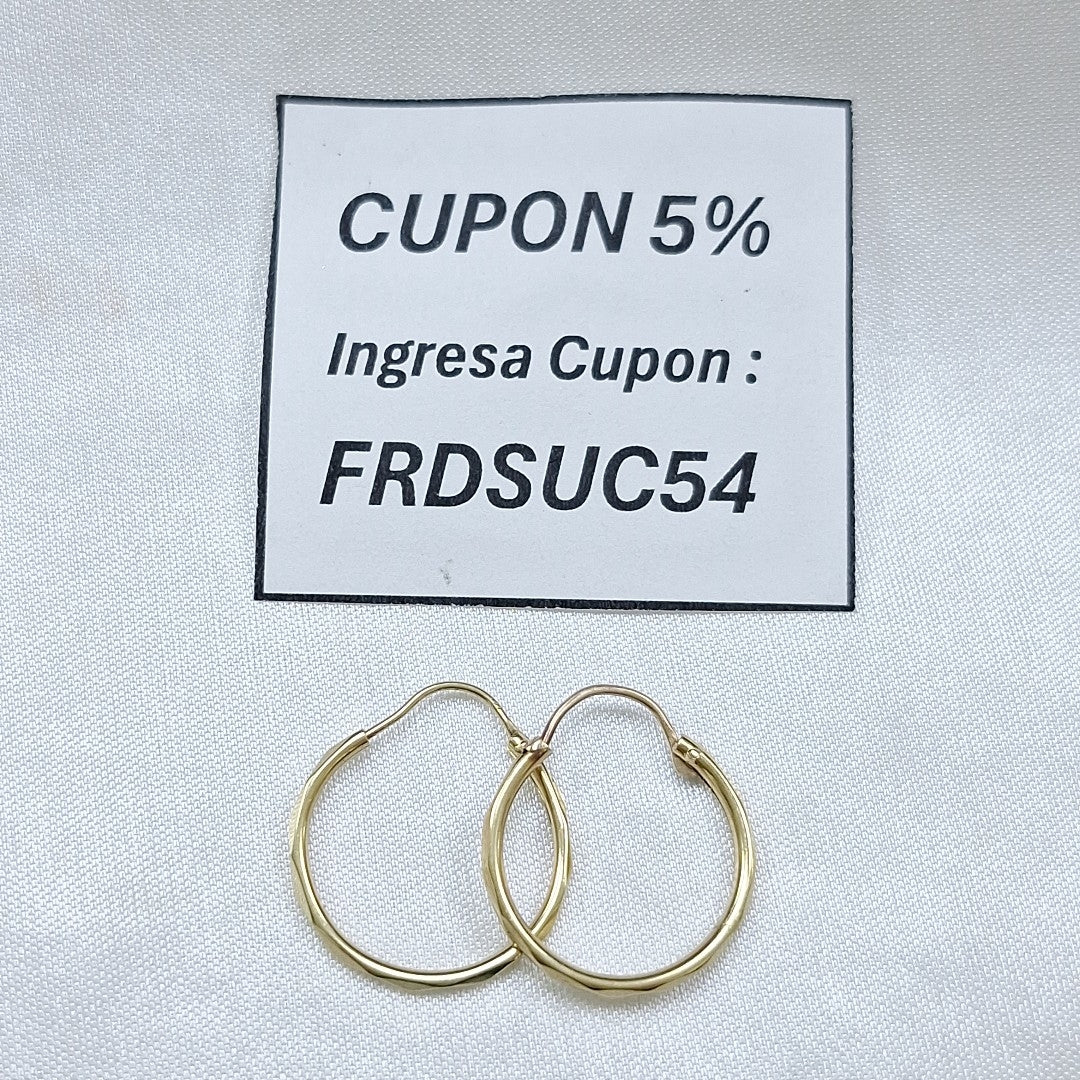 ARRACADAS PAR ORO 14 K 1,30 GRMS (SEMINUEVO)