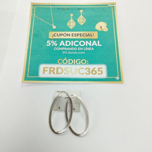 ARRACADAS PAR ORO BLANCO 14 K 2,00 GRMS (SEMINUEVO)