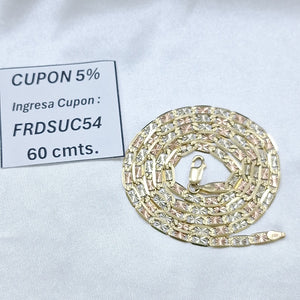 CADENA ORO, ORO COMBINADO 14 K 12.8 GRMS (SEMINUEVO)