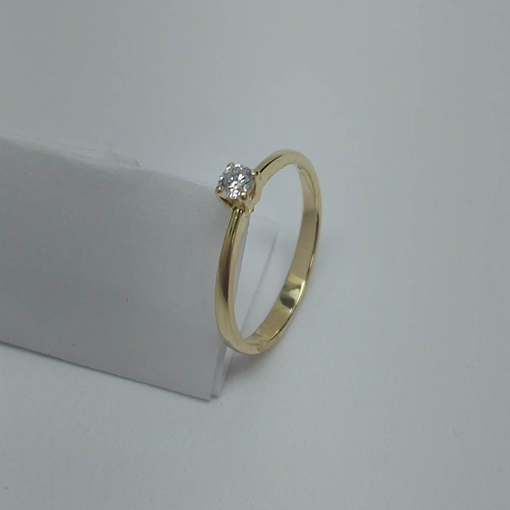 SOLITARIO ORO 14 K 1.5 GRMS (SEMINUEVO)