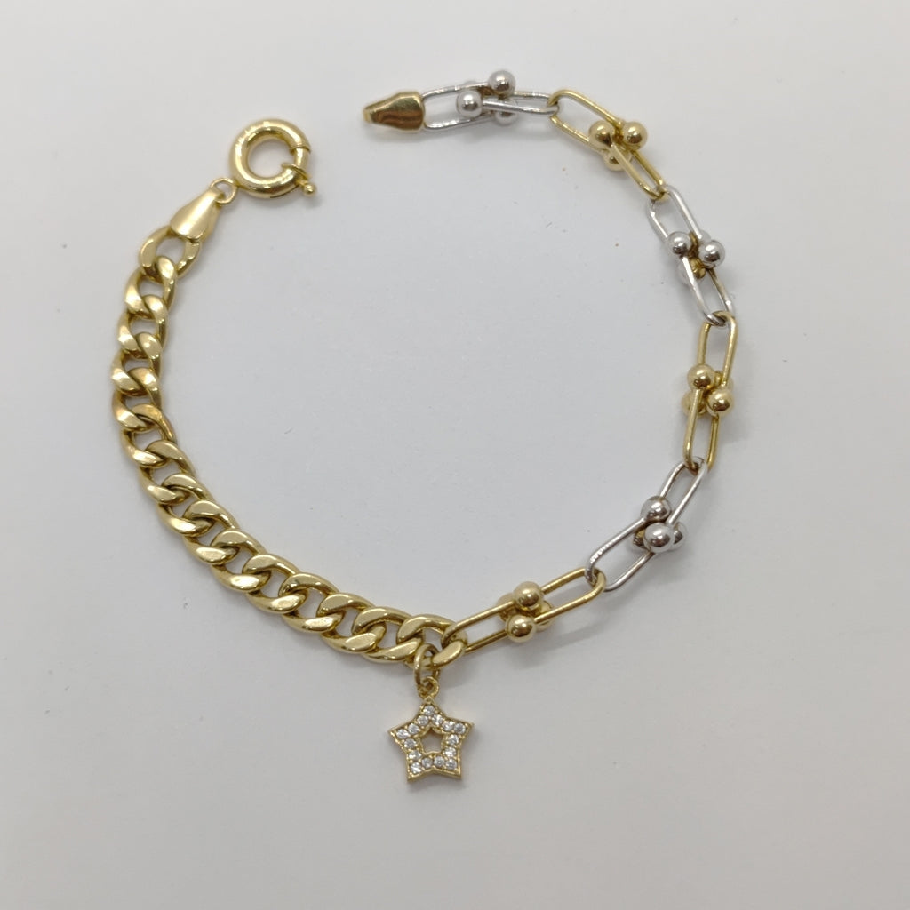 PULSERA ORO,ORO BLANCO 10 K 6,10 GRMS (SEMINUEVO)