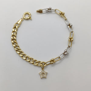 PULSERA ORO,ORO BLANCO 10 K 6,10 GRMS (SEMINUEVO)