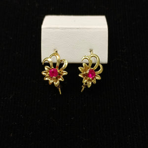 ARETES PAR ORO 14 K 2.4 GRMS (SEMINUEVO)