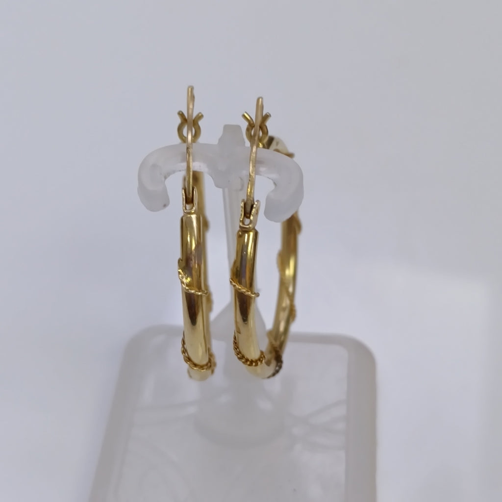 ARRACADAS PAR ORO 14 K 1.7 GRMS (SEMINUEVO)