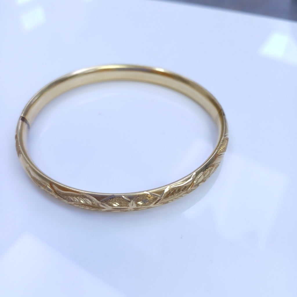 PULSERA RIGIDA ORO 14 K 11.9 GRMS (SEMINUEVO)