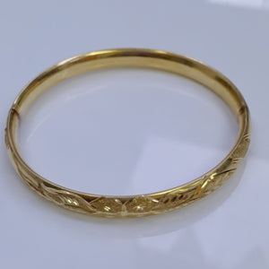 PULSERA RIGIDA ORO 14 K 11.9 GRMS (SEMINUEVO)