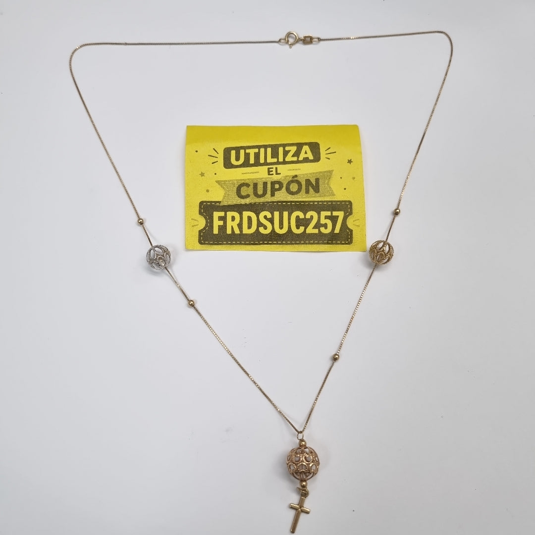 GARGANTILLA ORO, ORO COMBINADO 14 K 3.1 GRMS (SEMINUEVO)