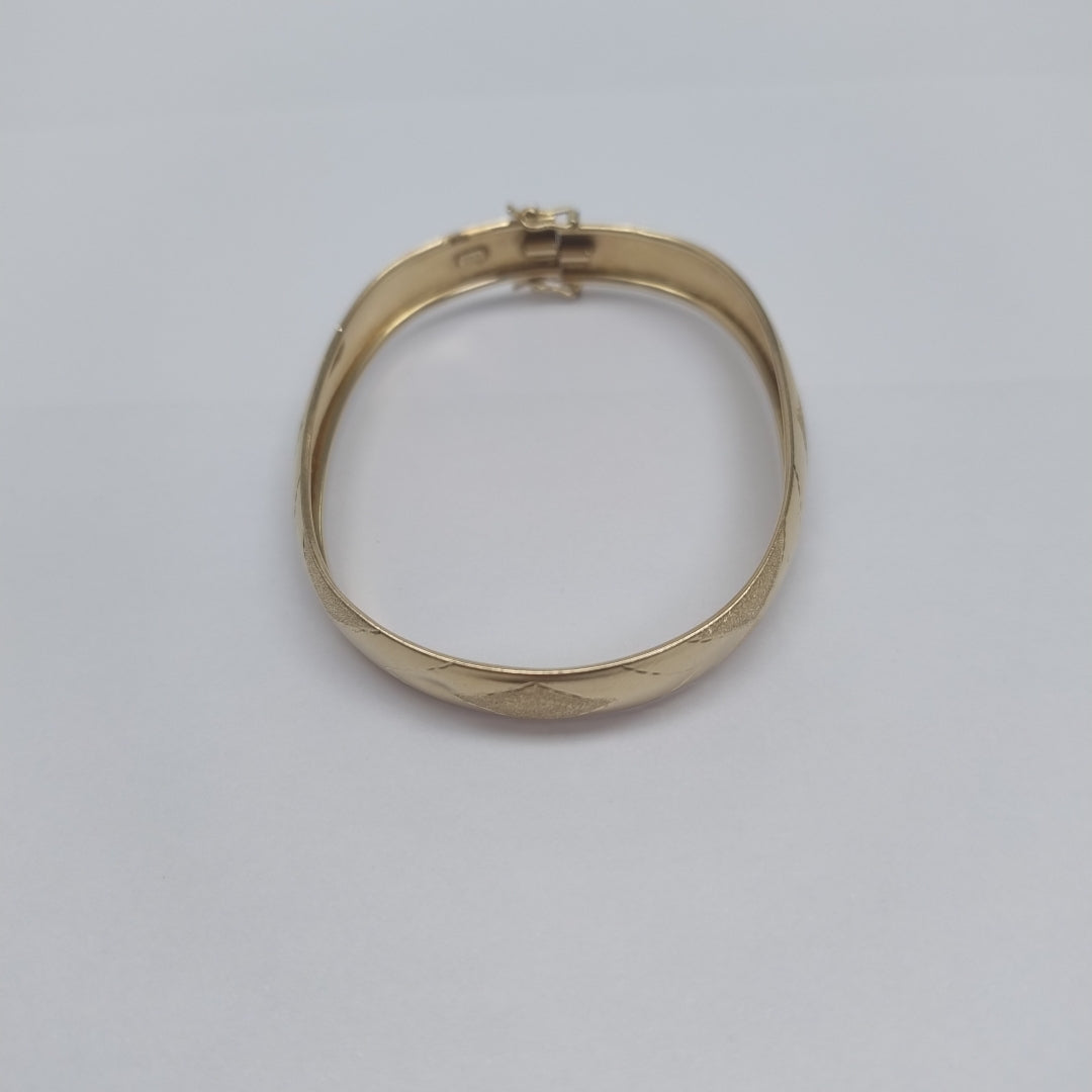 PULSERA RIGIDA ORO 14 K 7.8 GRMS (SEMINUEVO)