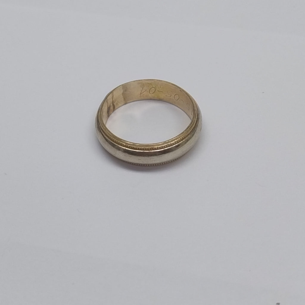 ARGOLLA ORO COMBINADO 10 K 4,60 GRMS (SEMINUEVO)