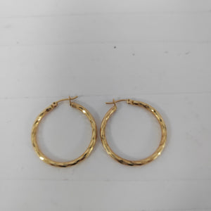ARRACADAS PAR ORO 14 K 3.4 GRMS (SEMINUEVO)