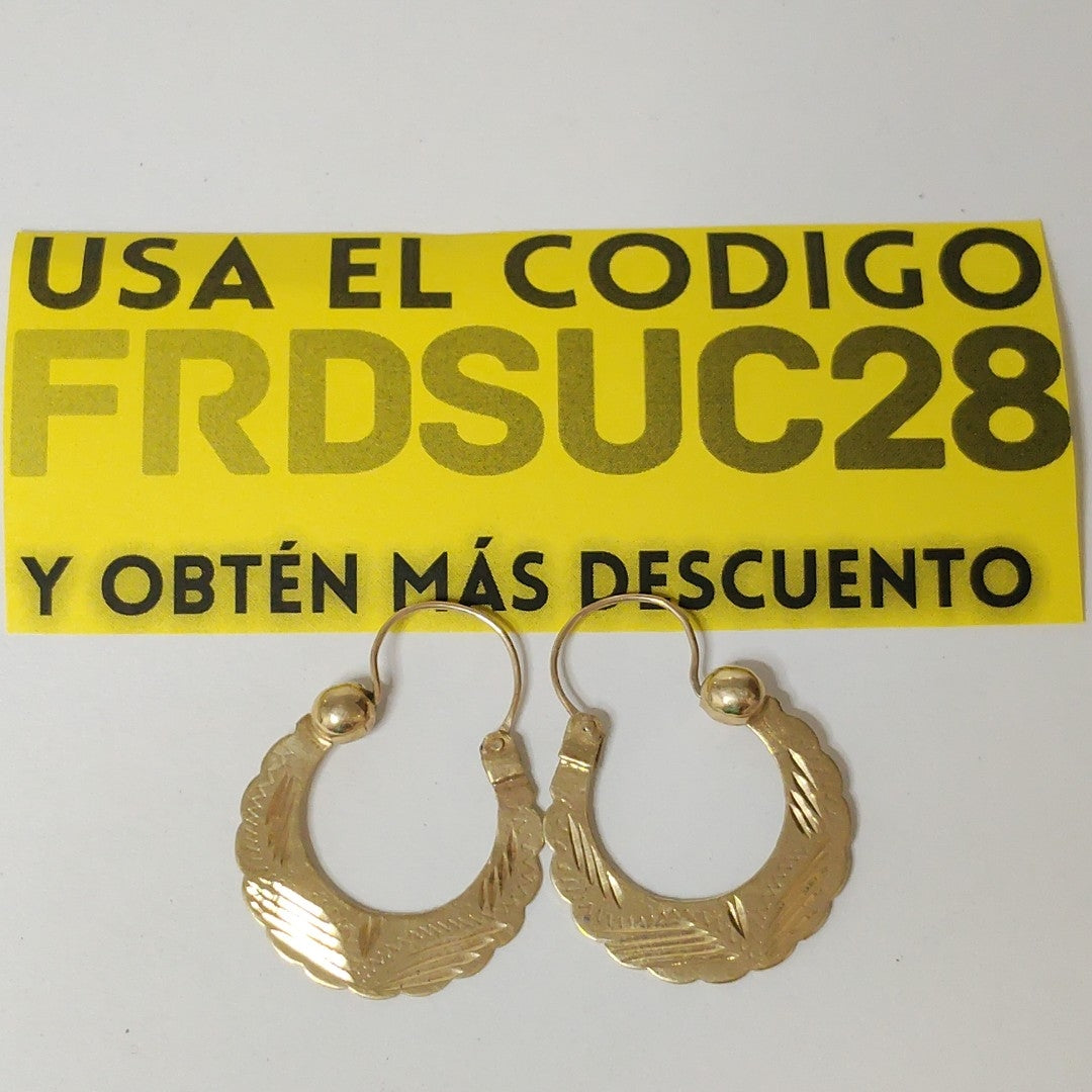 ARRACADAS PAR ORO 10 K 3.8 GRMS (SEMINUEVO)
