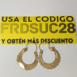 ARRACADAS PAR ORO 10 K 3.8 GRMS (SEMINUEVO)