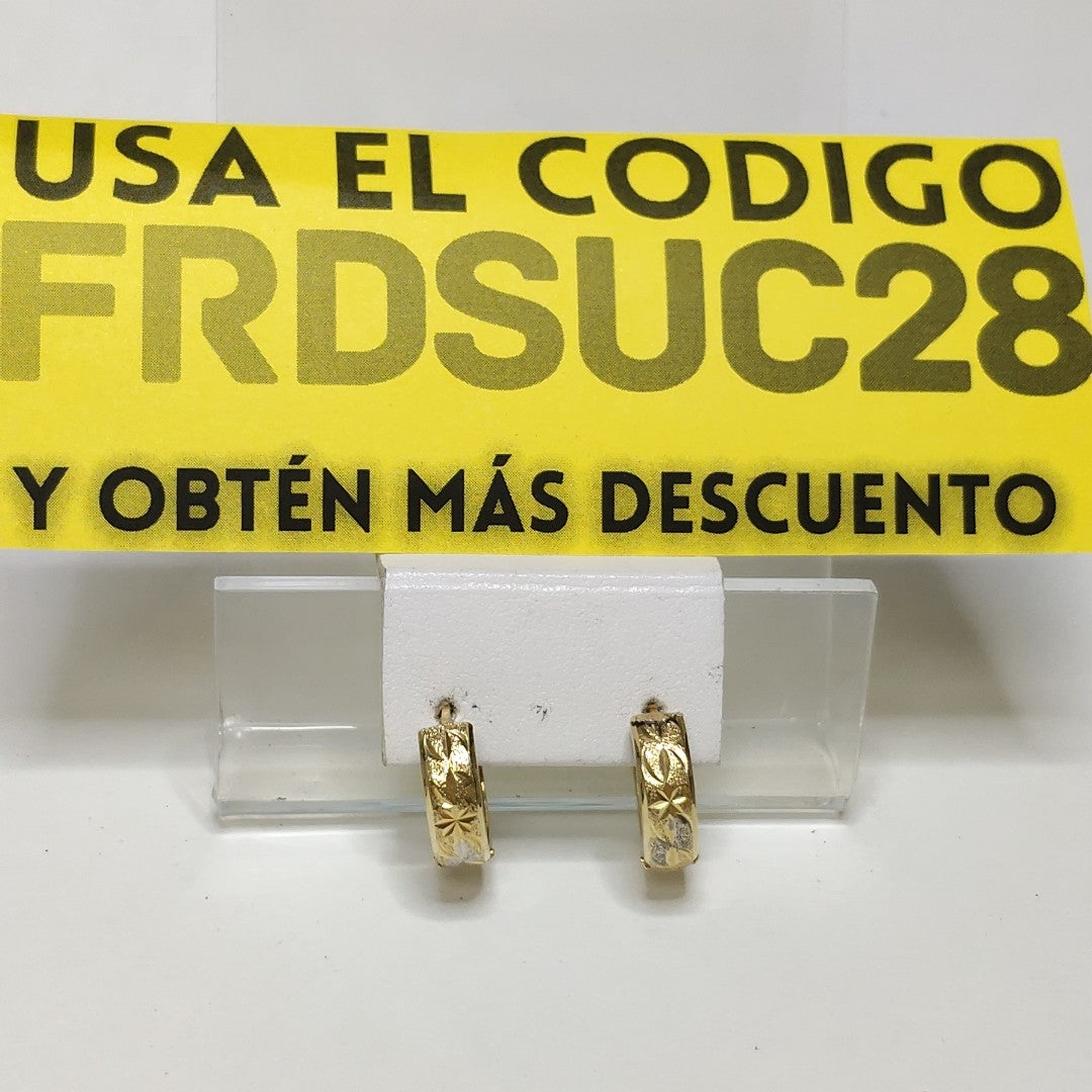 ARRACADAS PAR ORO 10 K 2 GRMS (SEMINUEVO)