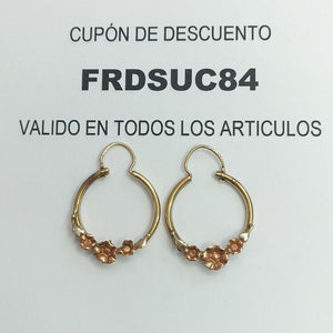 ARRACADAS PAR ORO 8 K 4 GRMS (SEMINUEVO)