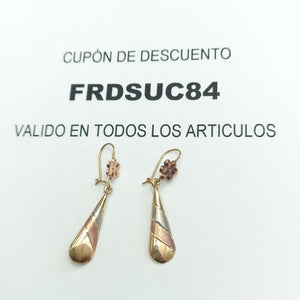 ARETES PAR ORO 8 K 1.6 GRMS (SEMINUEVO)