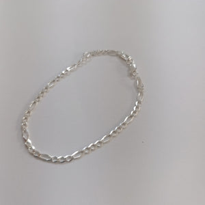 PULSERA TEJIDO 3X1 PLATA .925 21 CM 3.2 GR (NUEVO)