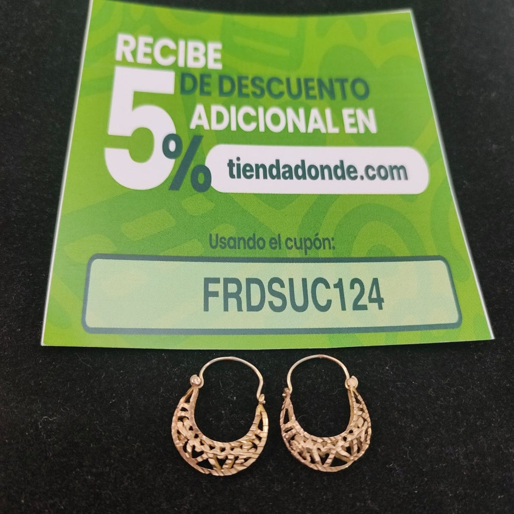 ARETES PAR ORO 8 K 2,20 GRMS (SEMINUEVO)