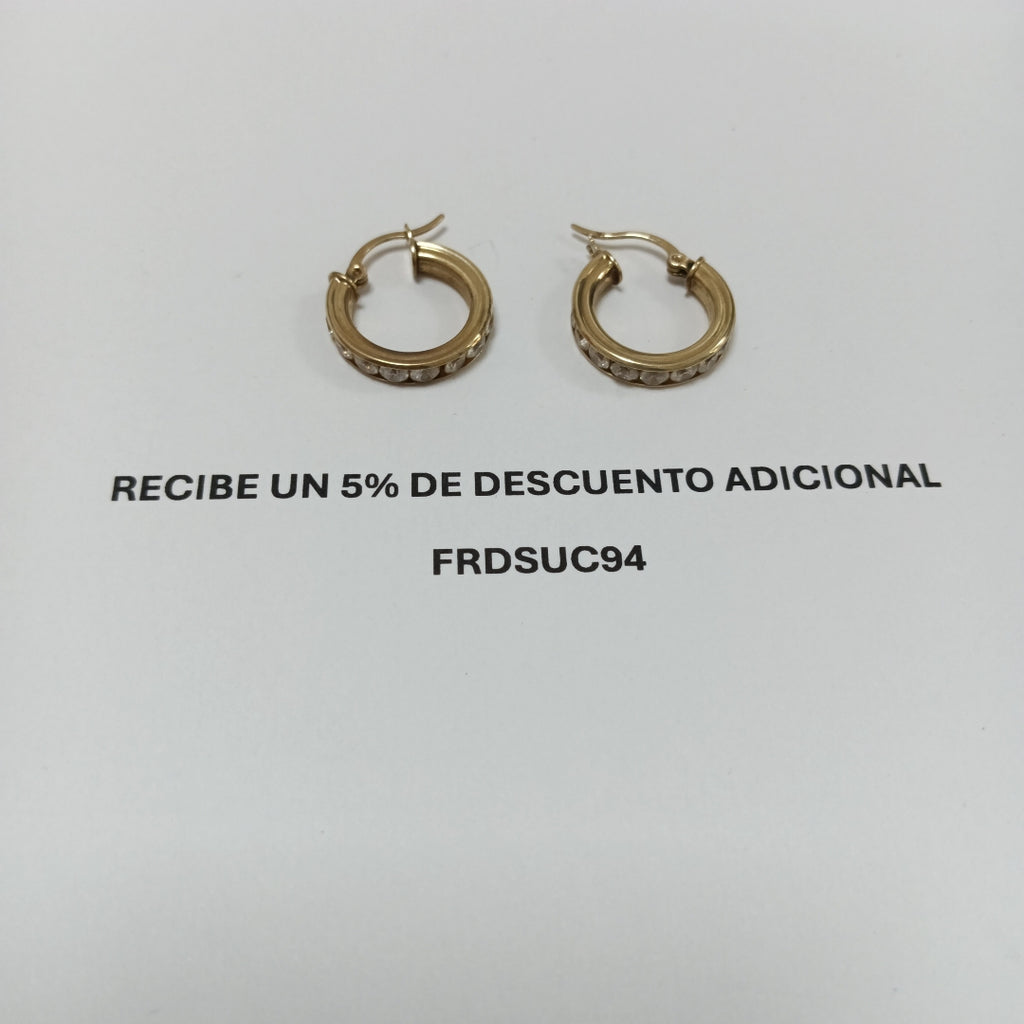 ARETES PAR ORO 10 K 3.1 GRMS (SEMINUEVO)