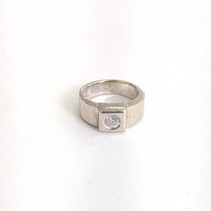 ANILLO ORO BLANCO 14 K 8.3 GRMS (SEMINUEVO)