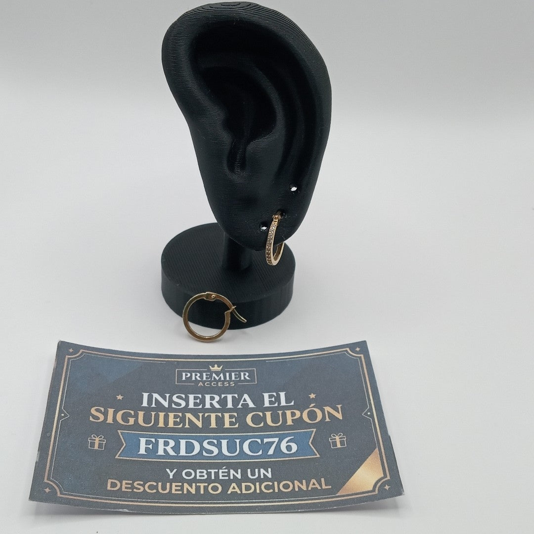 ARRACADAS PAR ORO 14 K 1.4 GRMS (SEMINUEVO)