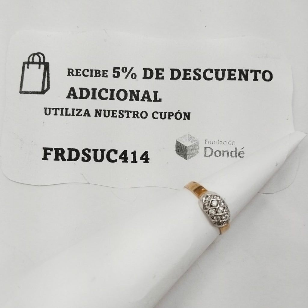 ANILLO ORO 14 K 3.4 GRMS (SEMINUEVO)
