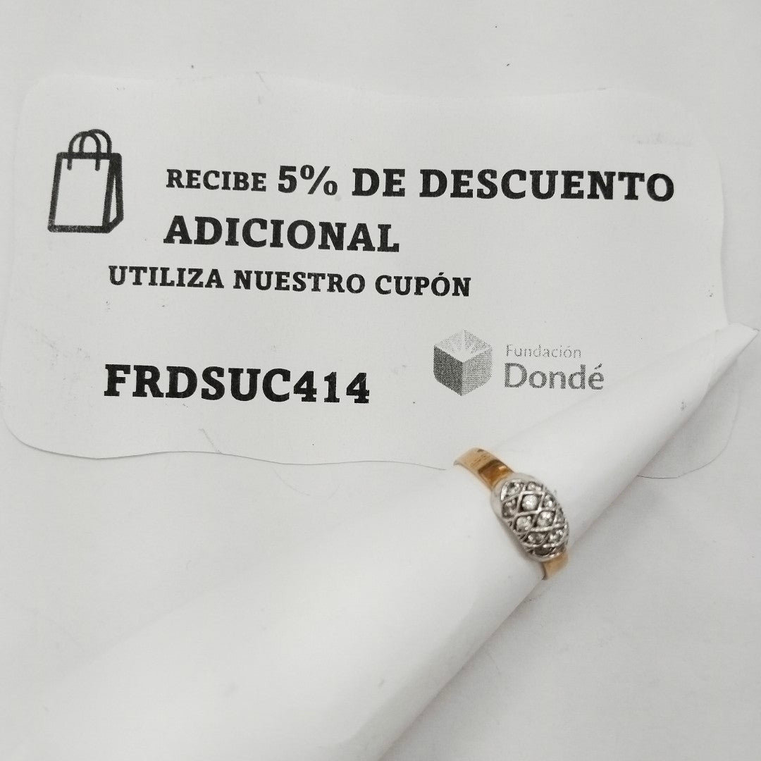 ANILLO ORO 14 K 3.4 GRMS (SEMINUEVO)