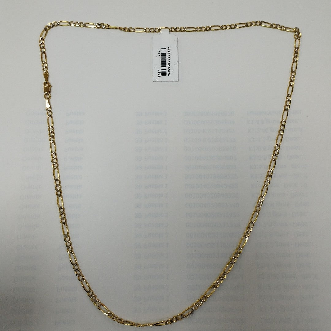 CADENAS 3X1 DIAMANTADA ORO 14K 55 CM 8.6 GR (NUEVO)