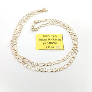CADENAS TEJIDO 3X1 ORO 10K 55 CM 7 GR (NUEVO)