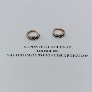 ARETES PAR ORO 14 K 2,30 GRMS (SEMINUEVO)
