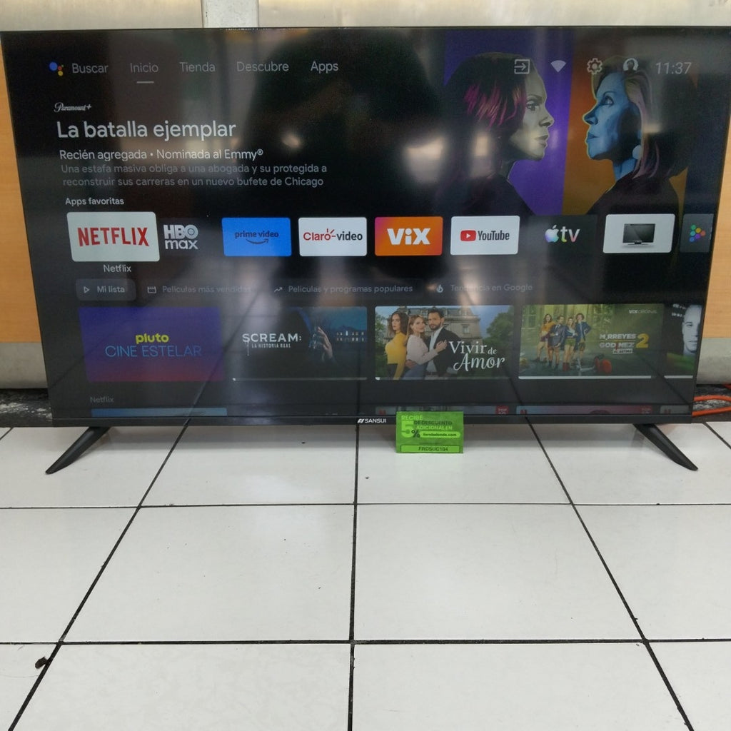 PANTALLA SANSUI SMX50V1UA (2022) 50" LED 4K (SEMINUEVO)