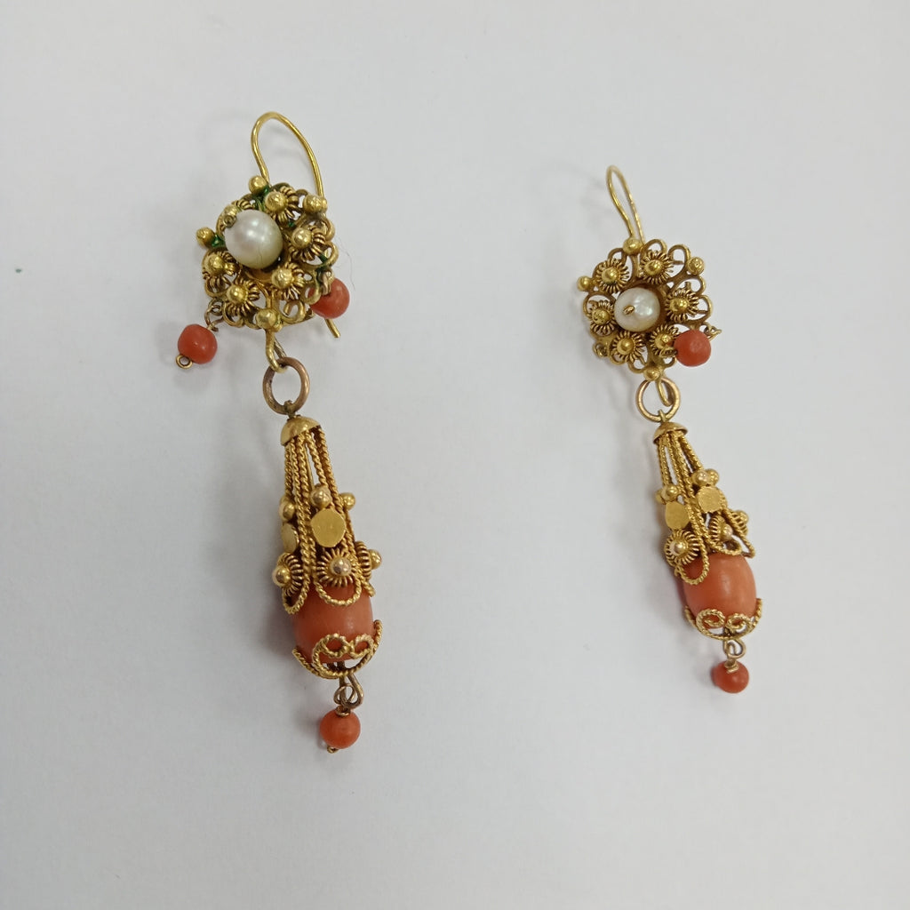 ARETES PAR ORO 10 K 8,00 GRMS (SEMINUEVO)