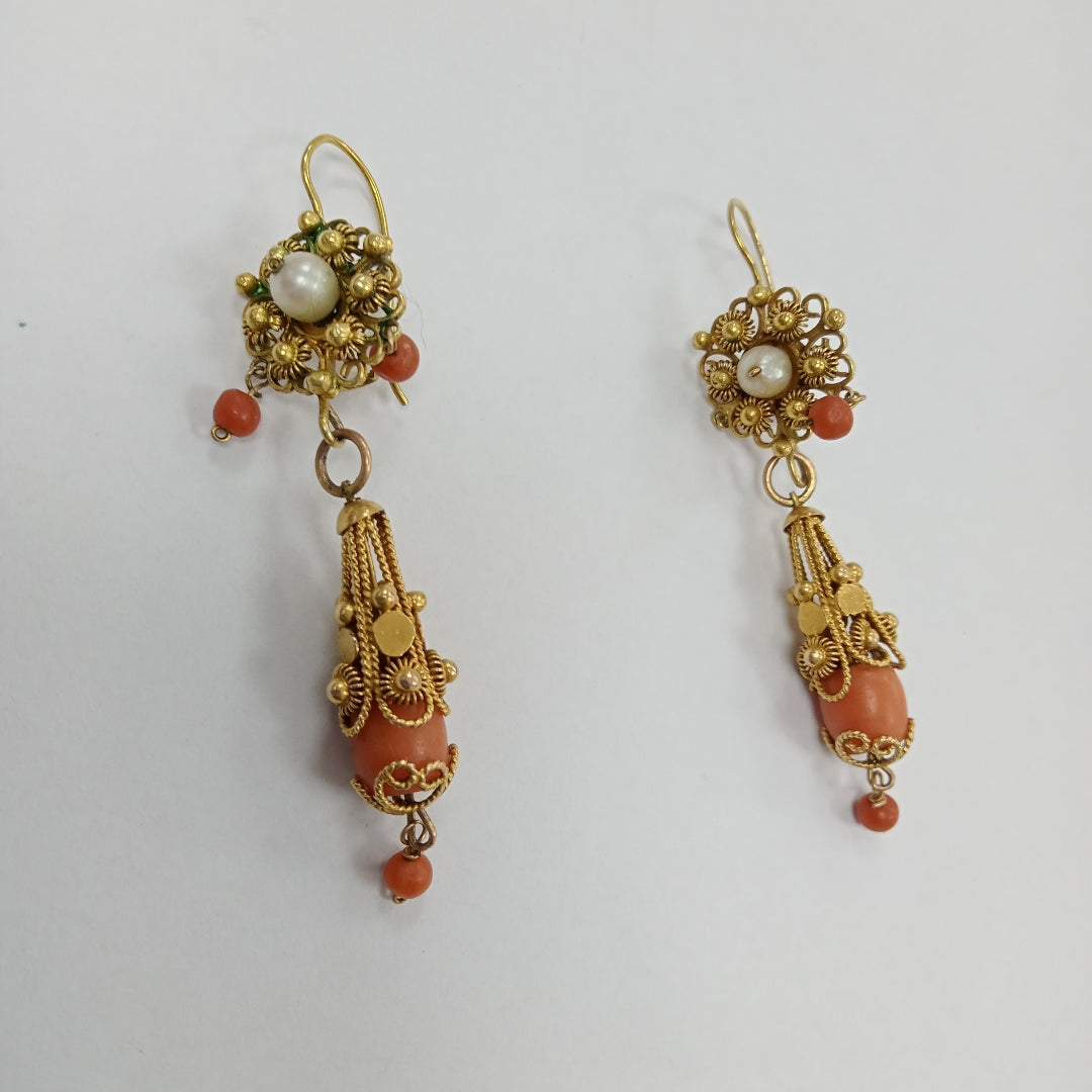 ARETES PAR ORO 10 K 8,00 GRMS (SEMINUEVO)