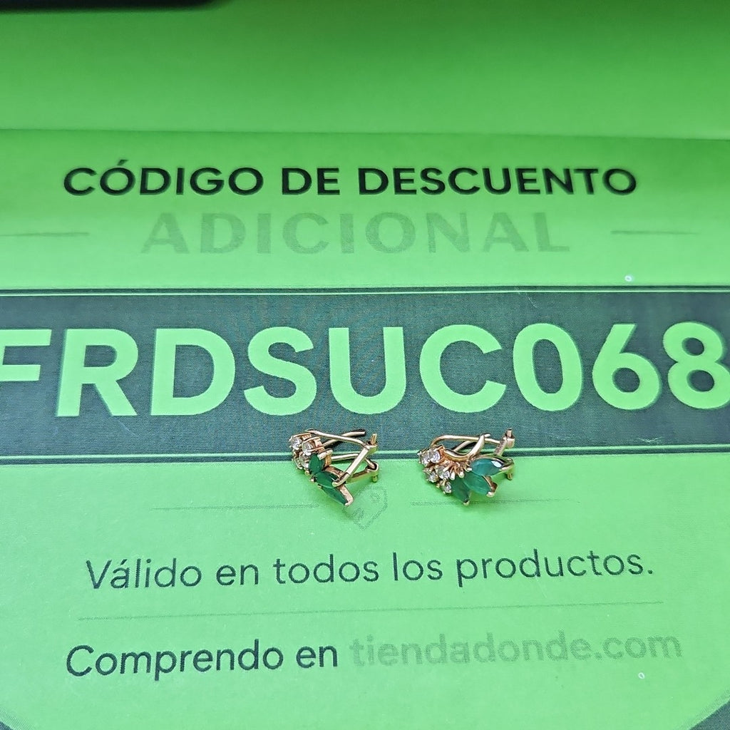 ARETES PAR ORO 14 K 4 GRMS (SEMINUEVO)