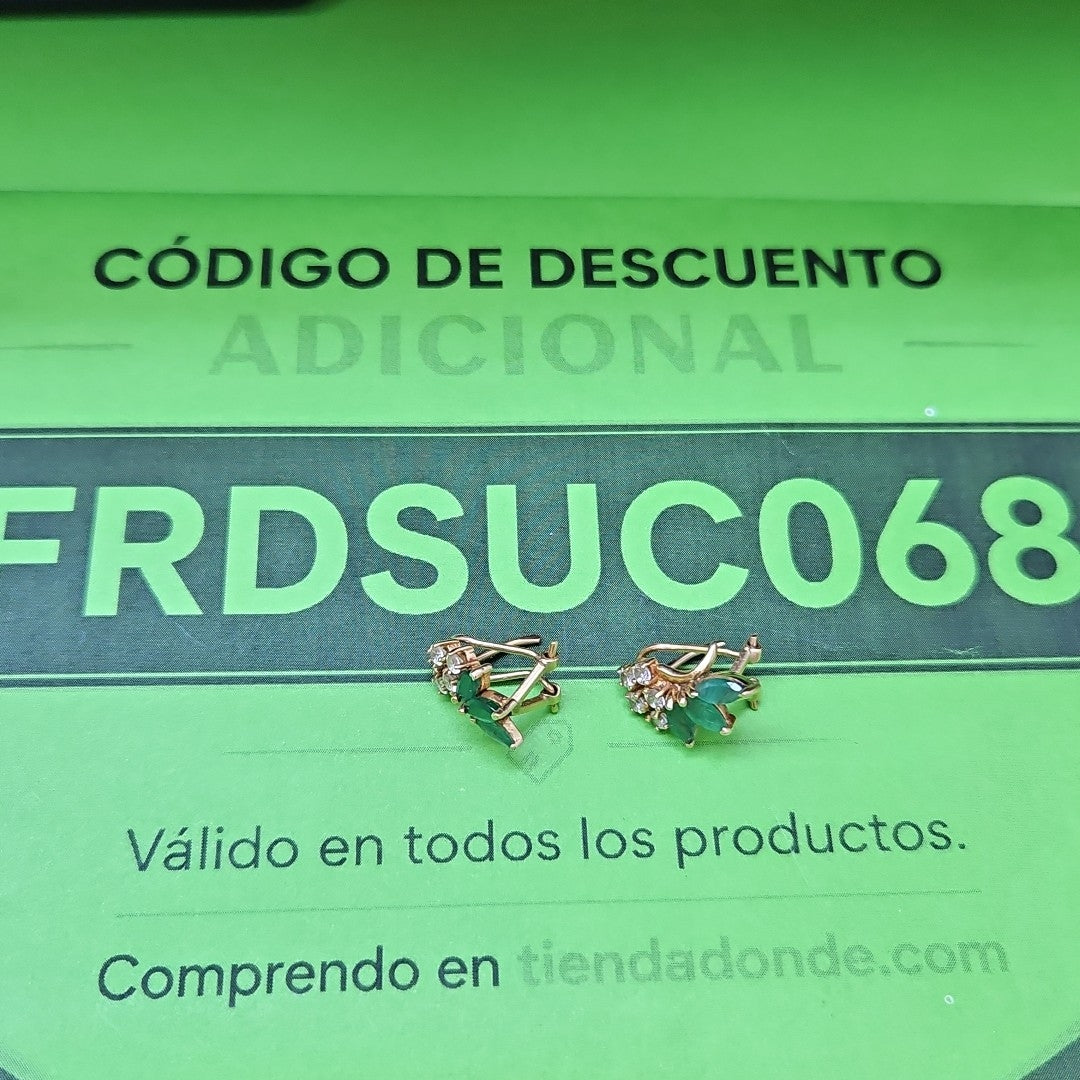 ARETES PAR ORO 14 K 4 GRMS (SEMINUEVO)