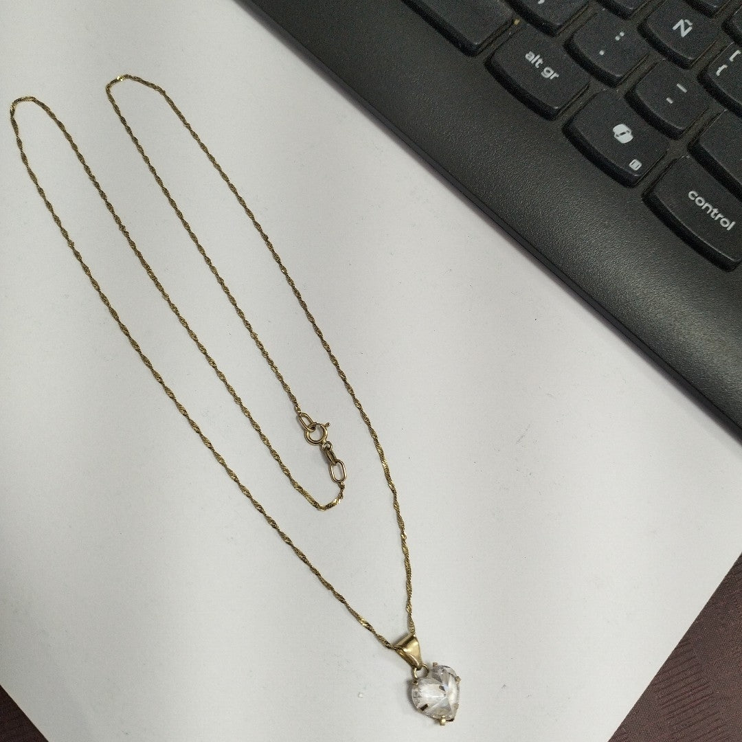 CADENA, DIJE ORO 10 K 1.7 GRMS (SEMINUEVO)